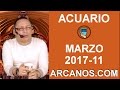 Video Horscopo Semanal ACUARIO  del 12 al 18 Marzo 2017 (Semana 2017-11) (Lectura del Tarot)
