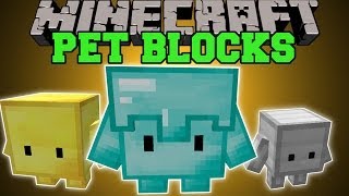 Minecraft: PETS BLOCKS (LEVEL THEM AND EVOLVE THEM!) Mod Showcase