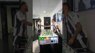 Douglas Luiz 🆚? Nico Gonzalez in a table football match⚪️⚫️?