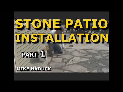 How I install a stone patio, with cement (Part 1 of 3 ...