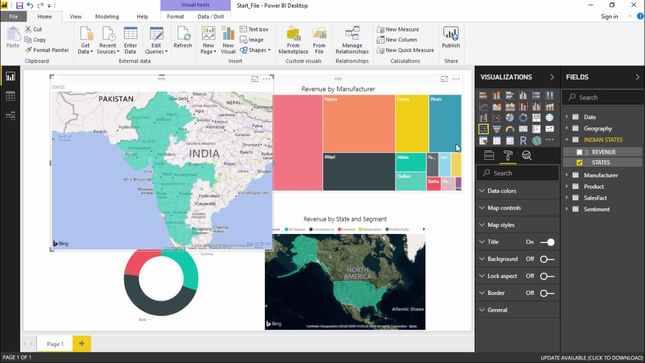 Power bi тепловая карта