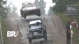 WRC Rally Finland 2013 - Kris Meeke catches Evgeny Novikov