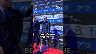 The red carpet turns black and blue! 🖤💙😎⭐??? #IMInter #Shorts