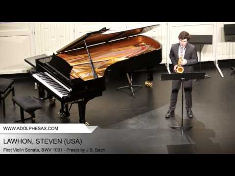 Dinant 2014 - Lawhon, Steven - First Violin Sonata, BWV 1001 - Presto by J.S. Bach