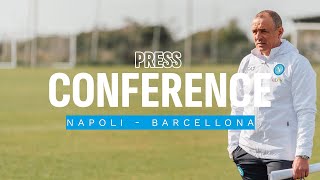 LIVE | La conferenza stampa di Mister Calzona e Di Lorenzo alla vigilia di Napoli - FC Barcelona