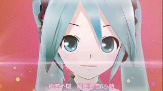 【中文字幕】『ビバハピ』PV付(快樂萬歲)（VIVA HAPPY）【Mitchie M】初音未來仿似聲優的說話方式，試著以RAP的風格唱歌！