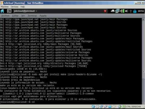 Instalar Virtualbox Guest Additions en JoliCloud - YouTube