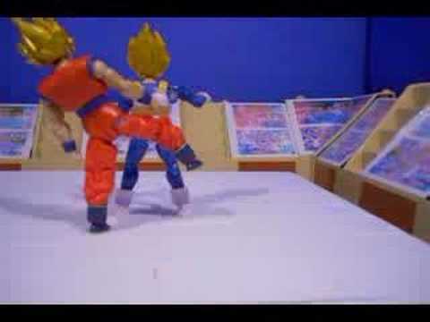 Dragonball Z Goku Vs Vegeta Tournament Stop motion figures - YouTube