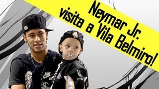 Neymar e Davi Lucca visitam Vila Belmiro!