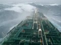 Tanker in big storm