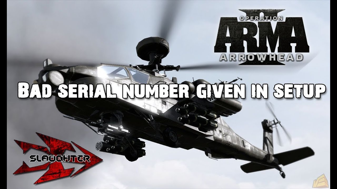 ArmA 2 OA - วิธีแก้ Bad Serial Number Given In Setup ...