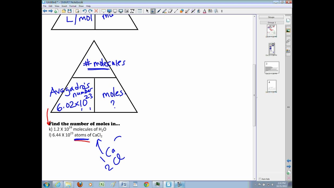 Molecules and Atoms to Moles.wmv - YouTube