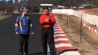 IRWIN Racing's Lee Holdsworth inspects Mt Panorama upgrades