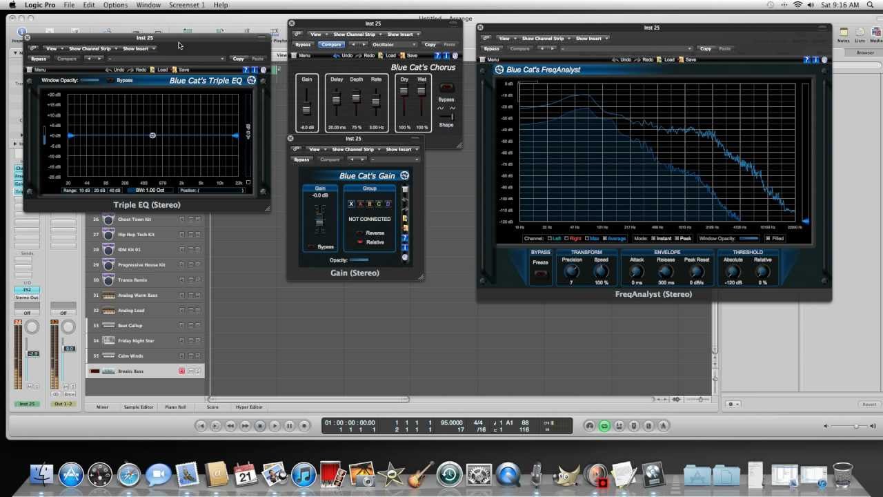 FREE" Plugins From Blue Cat Audio Logic Pro 9 - Cubase and other ...