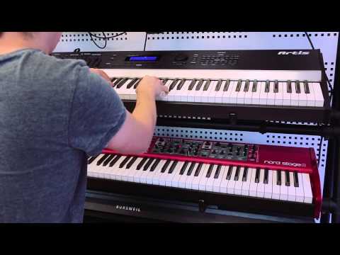Hình ảnh trong video Kurzweil Artis vs Nord Stage vs Yamaha Motif