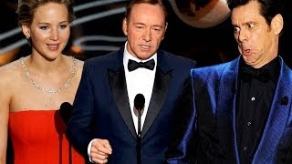 7 Best Presenter Moments 2014 Oscars - John Travolta, Jennifer Lawrence & More