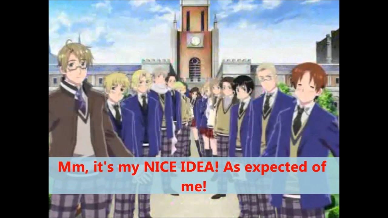 Gakuen Hetalia DS Opening (English sub) - YouTube