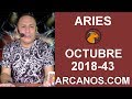 Video Horscopo Semanal ARIES  del 21 al 27 Octubre 2018 (Semana 2018-43) (Lectura del Tarot)