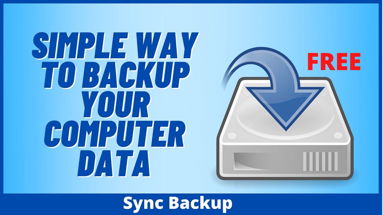 Simple Way to Backup Your Computer Data