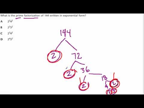 Prime Factorization of 144 - YouTube