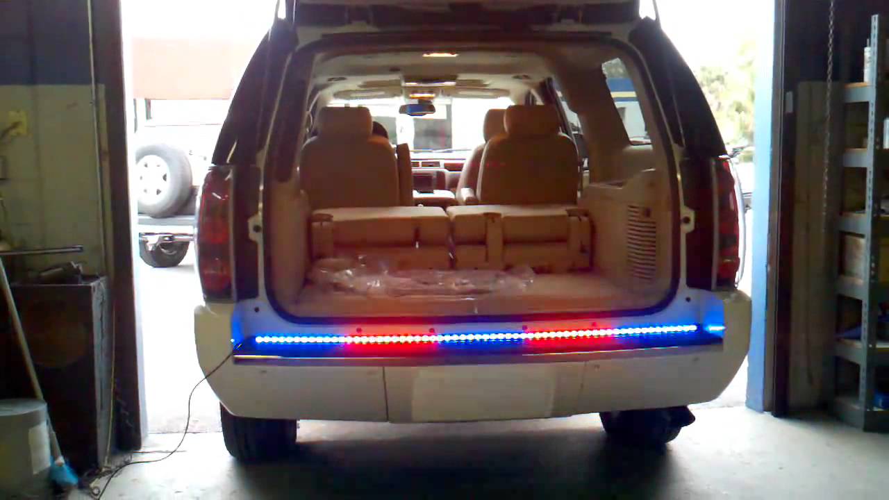HG2 Emergency Lighting Chevy Tahoe Rear Tailgate Piece YouTube