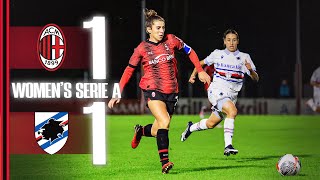 Asllani goal not enough for the Rossonere | Milan 1-1 Sampdoria | Women's Serie A