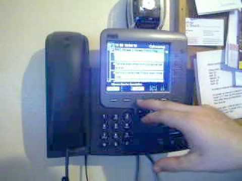 Cisco 7970 IP Phone XML Services Demo - YouTube