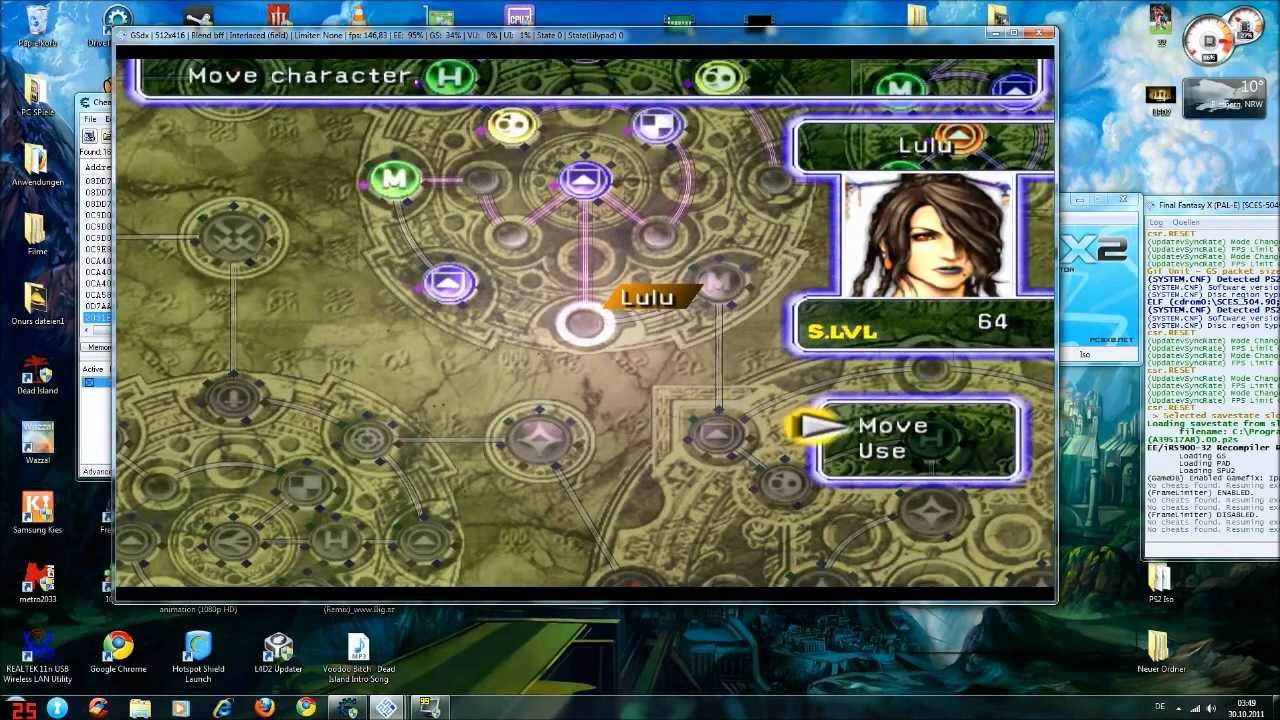 pcsx2 cheats ffx