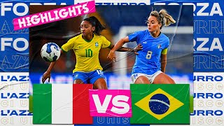 Highlights: Italia-Brasile 0-1 - Femminile (10 ottobre 2022)