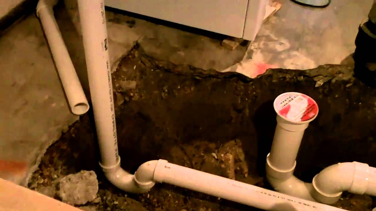 Plumbing Rough in complete - YouTube
