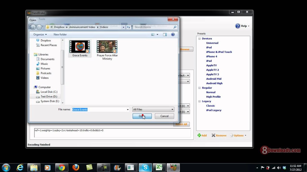 Convert .Mov to .Mp4 with Handbrake - YouTube