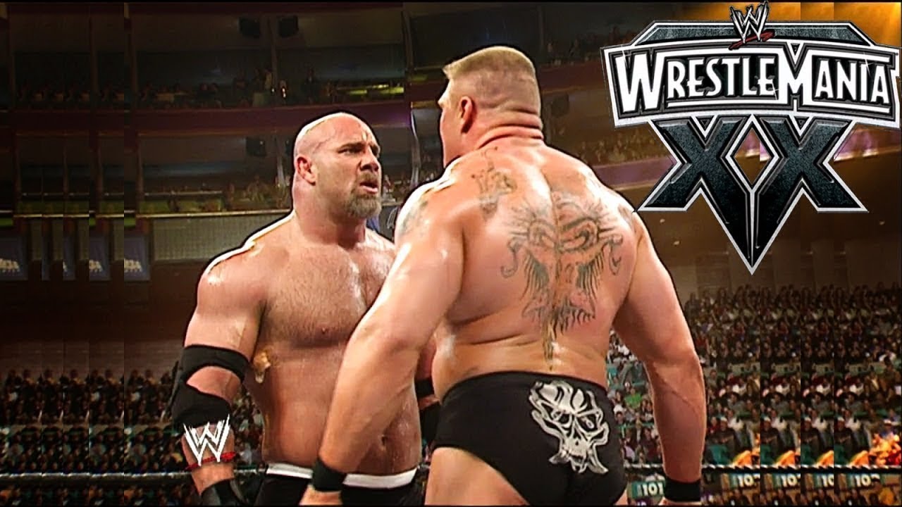 Goldberg VS Brock Lesnar Stone Cold was special guest WWE WrestleMania 20 G...