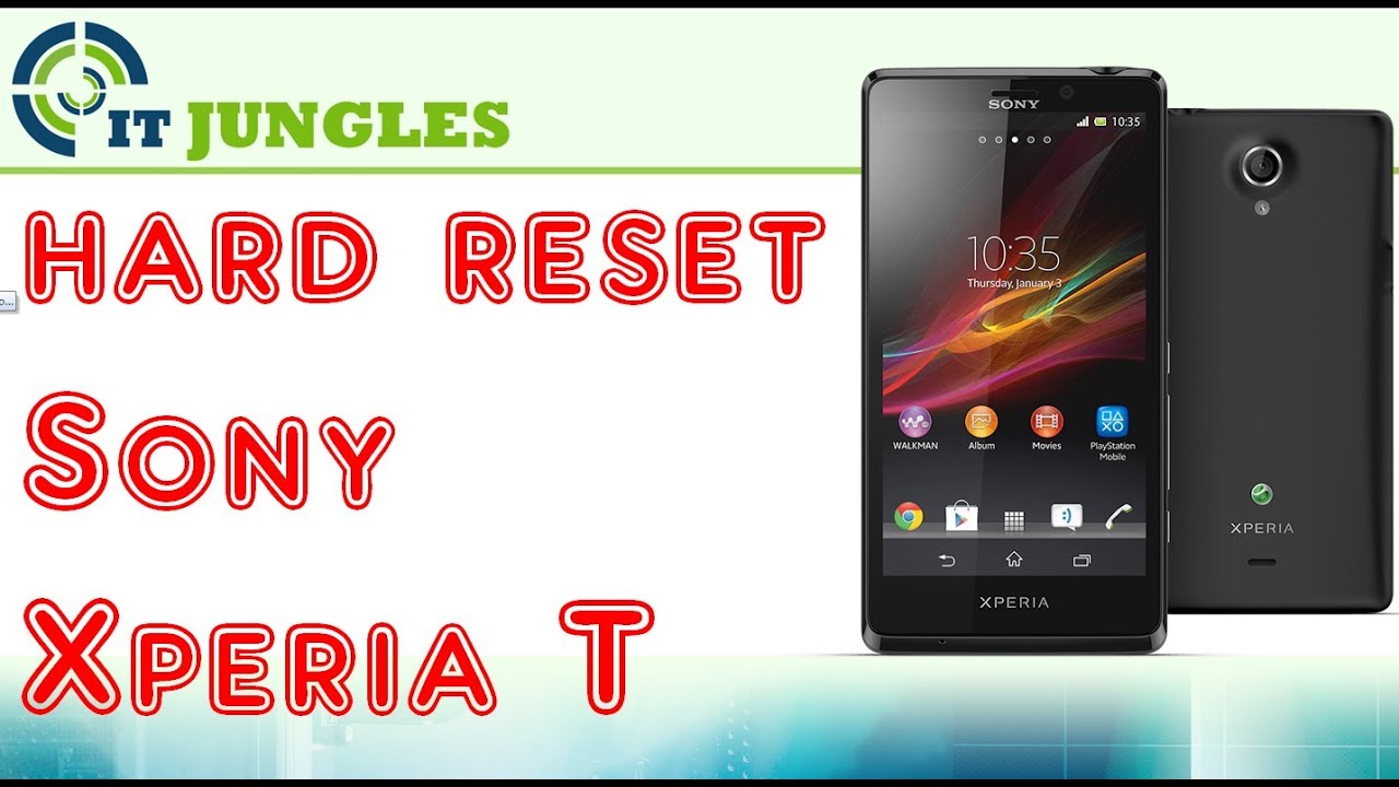 Sony st27i как сделать hard reset Sony st27i как сделать hard reset