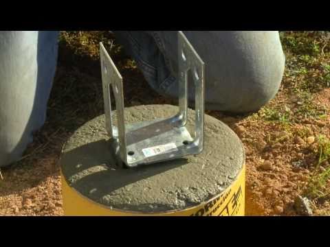 How to Build Deck Footings with QUIKRETEÂ® - YouTube