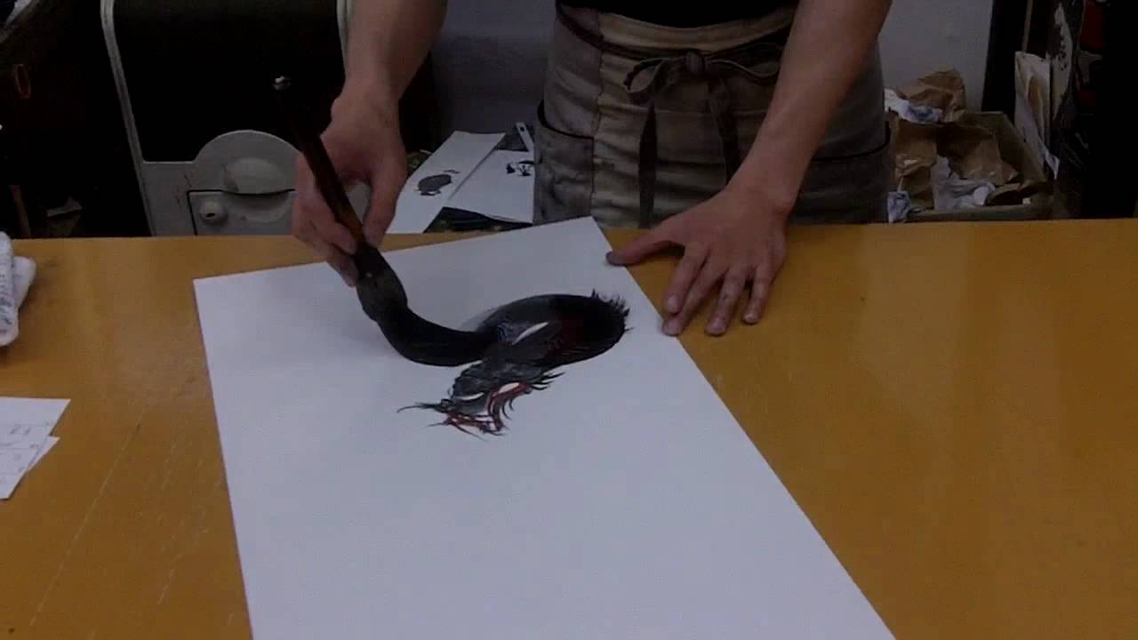 Japanese Dragon Painter - YouTube