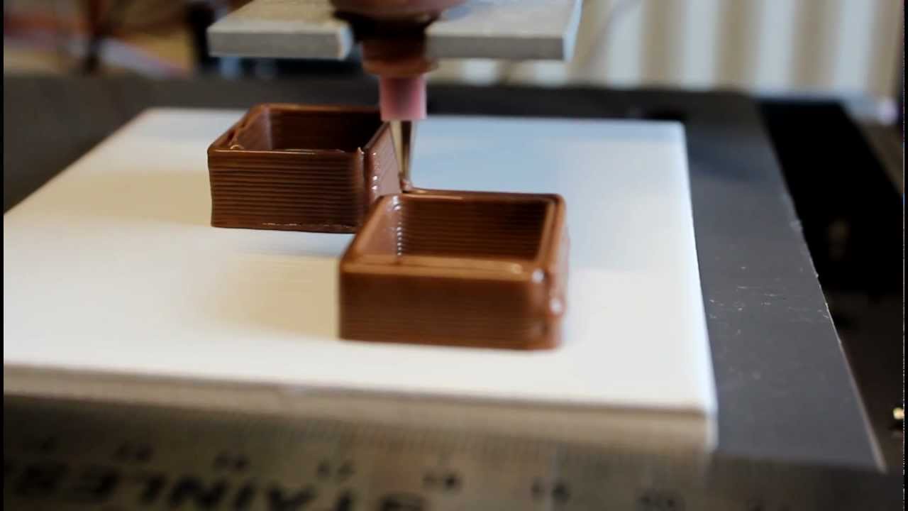3d chocolate printer creating square youtube 3d chocolate printer creating square youtube
