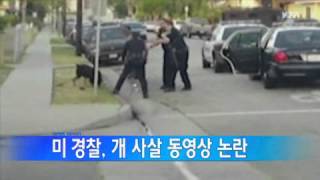 미 경찰, 개 사살 동영상 인터넷 확산