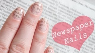 Newspapernails by CiraLaMare