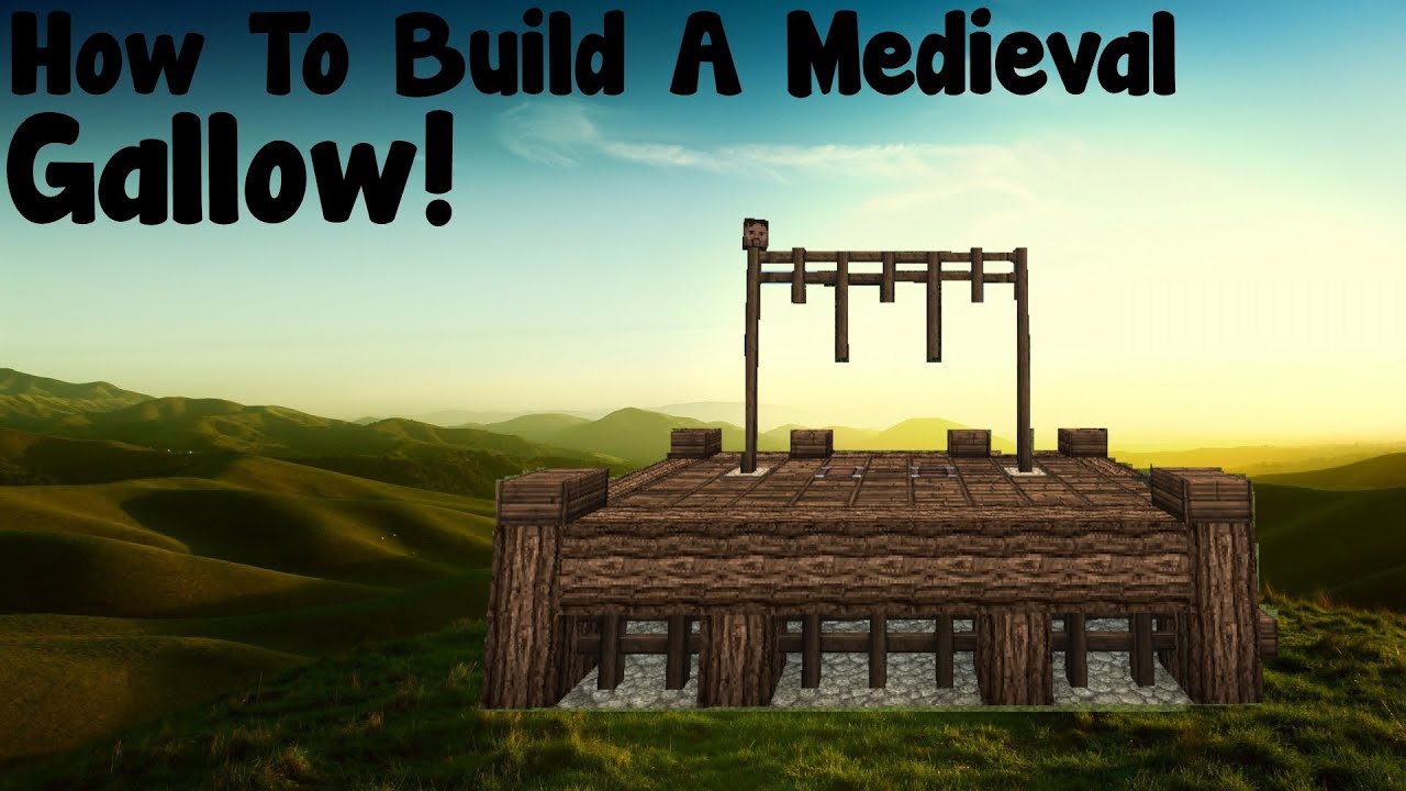 Minecraft Tutorial - How To Build A Medieval Gallow - YouTube