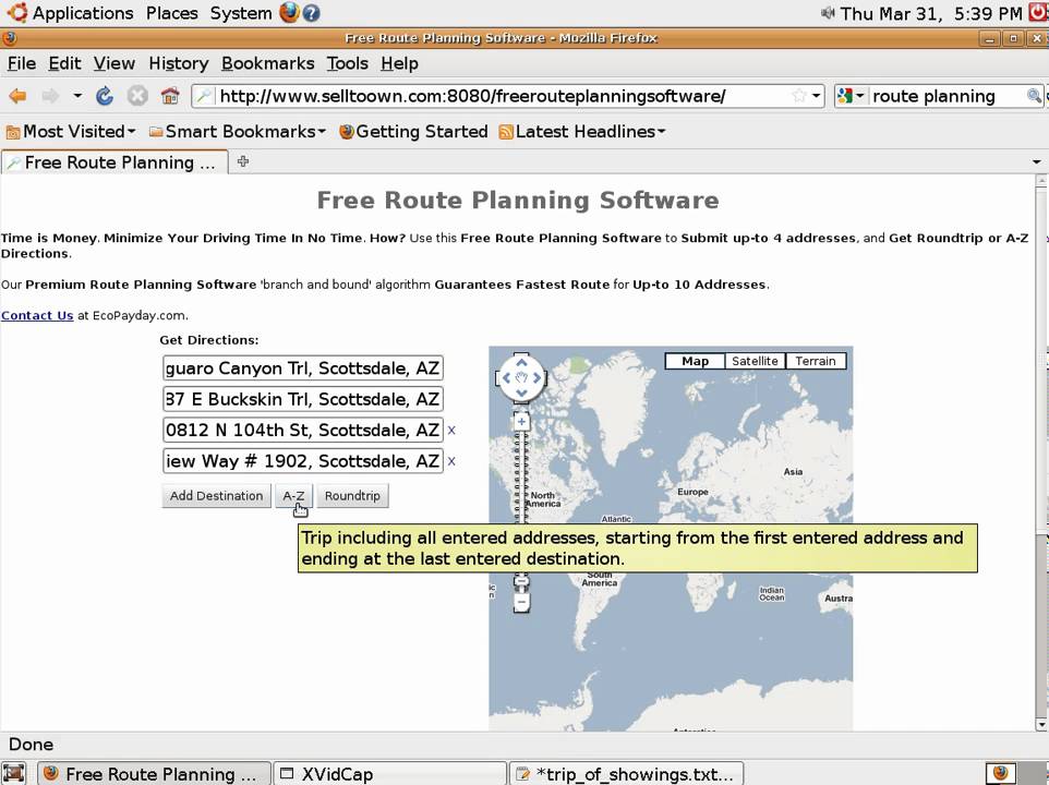 Route Planning Software - YouTube