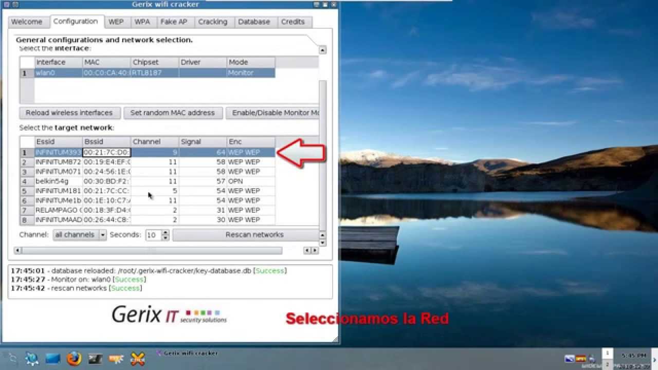 Cracking WEP con Gerix-Wifi-Cracker-NG - YouTube