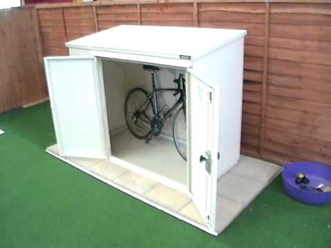 6x3ft Bike Shed - The Addition Bike Storage Unit from Asgard - YouTube