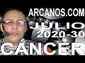 Video Horóscopo Semanal CÁNCER  del 19 al 25 Julio 2020 (Semana 2020-30) (Lectura del Tarot)