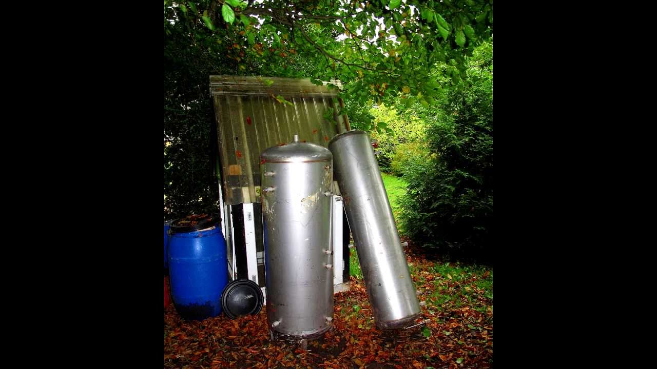 Water tank bbq smoker. Homemade. YouTube