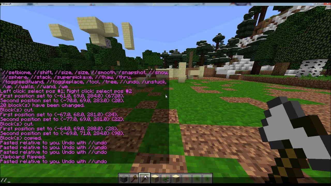 Minecraft Bukkit WorldEdit plugin installieren+benutzen - YouTube