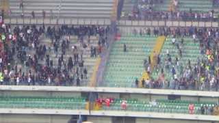 Scontri ultras Verona vs Milan (24/8/13)