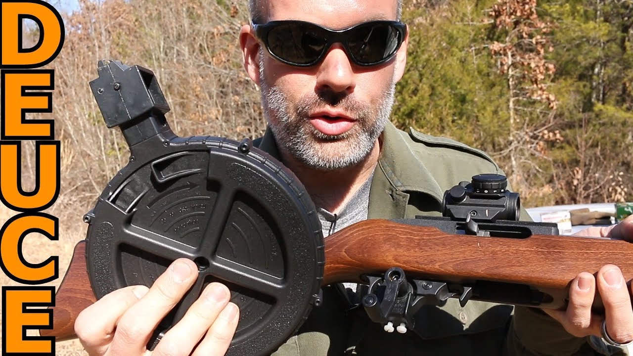 Massive Drum Mag on a Ruger 10/22 reviewed by Deuce Massive Drum Mag on a R...