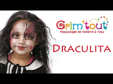Maquillage Draculita. Tutoriel maquillage enfant