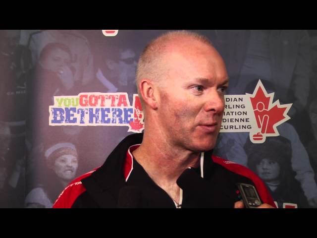 2012 Tim Hortons Brier Draw 6 Media Scrum