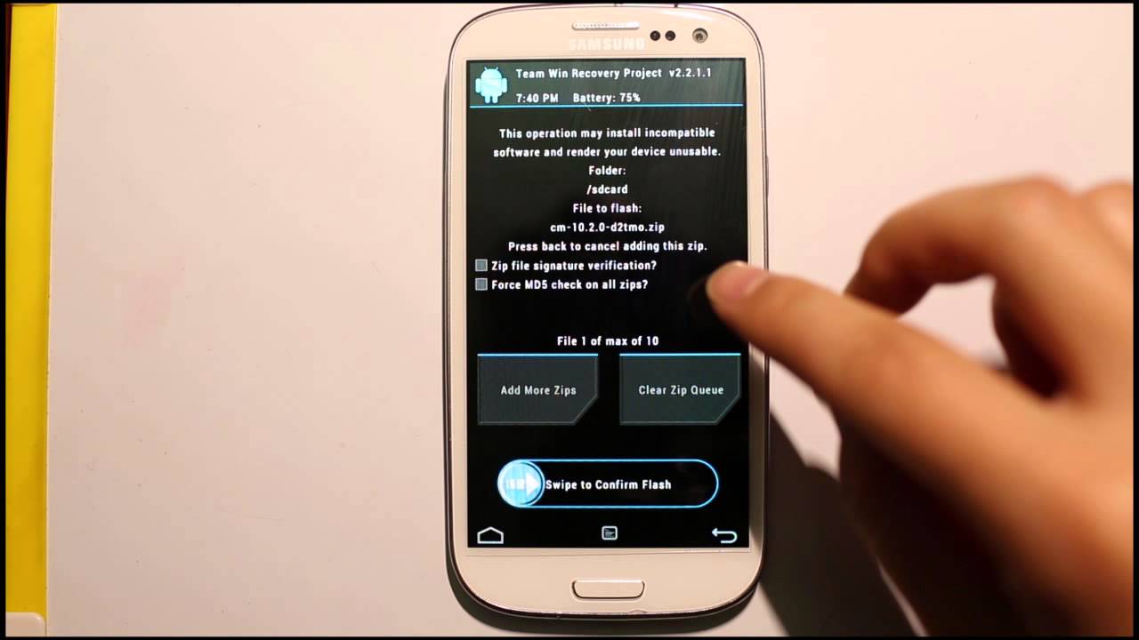 Fix Samsung Galaxy S3 battery drain - install Cyanogenmod - YouTube